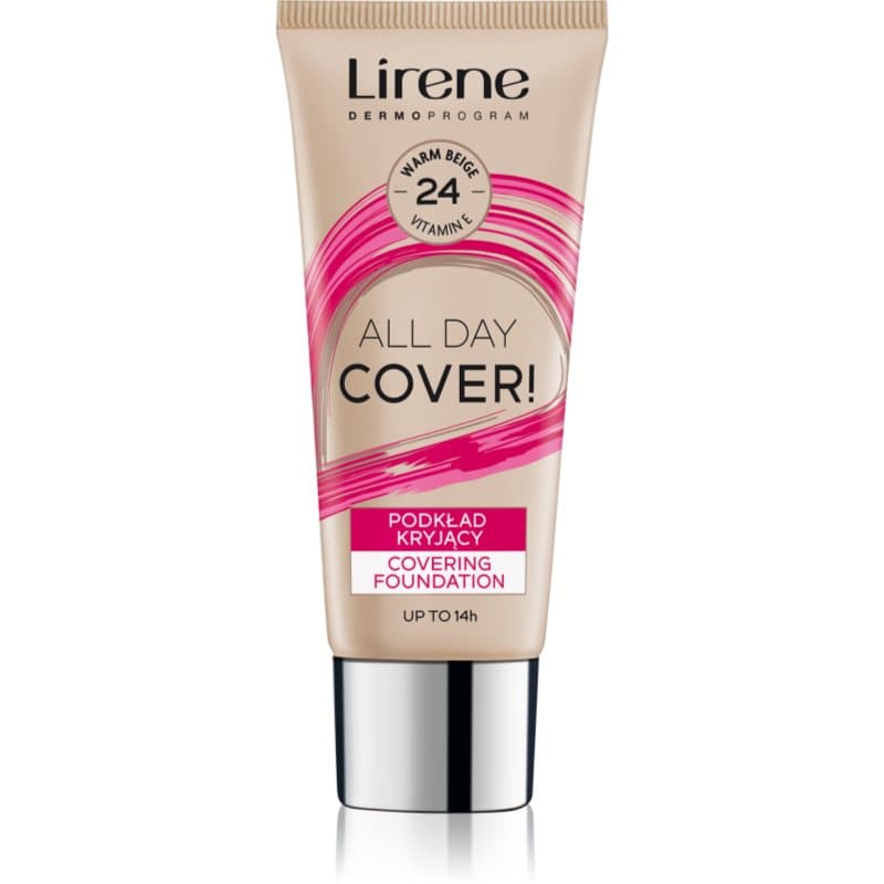 Lirene ALL DAY COVER! Dekkende Fluid Foundation Tint 24 Beige 30 ml