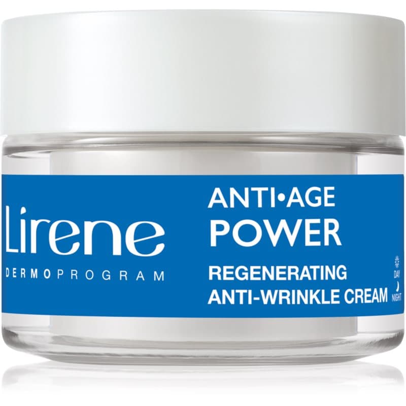 Lirene Anti Age Power Intensief Verjongende Crème met Anti-Rimpel Werking 55+ 50 ml