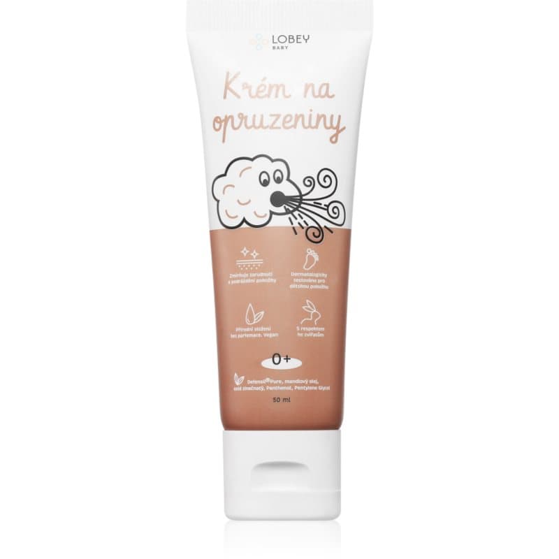 Lobey Baby Care Berschermings Crème tegen Luieruitslag voor Baby's 50 ml