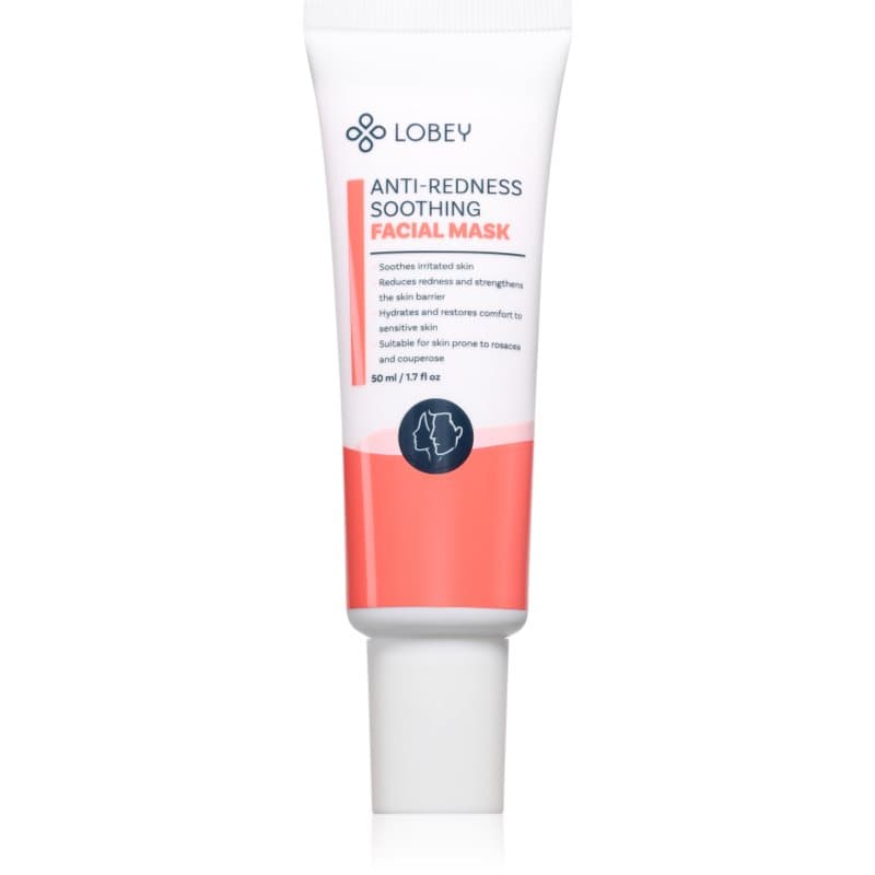 Lobey Anti-Redness Soothing Kalmerende Gezichtsmasker tegen een rode huid 50 ml