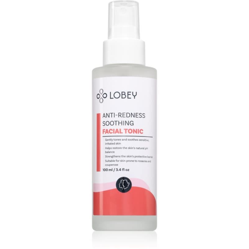 Lobey Anti-Redness Soothing Kalmerende Gezichtstonic tegen een rode huid 100 ml