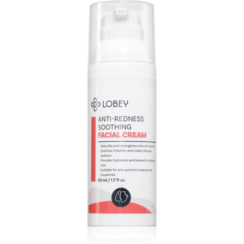 Lobey Anti-Redness Soothing Kalmerende Crème tegen een rode huid 50 ml