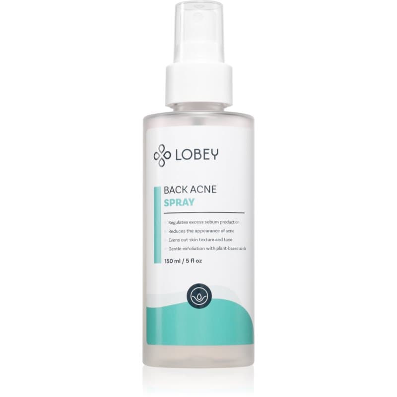 Lobey Body Care Back Acne Spray Lokale Verzorging tegen Acne voor het Lichaam 150 ml