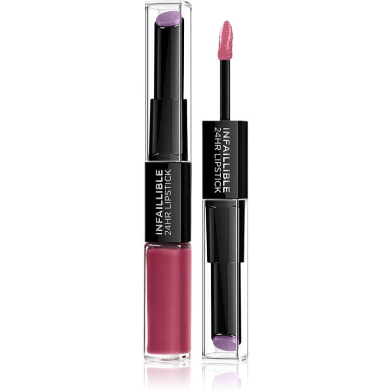 L’Oréal Paris Infallible 24H Langaanhoudende lippenstift en lipgloss 2 in 1 Tint 302 Rose Eternite 5,7 gr