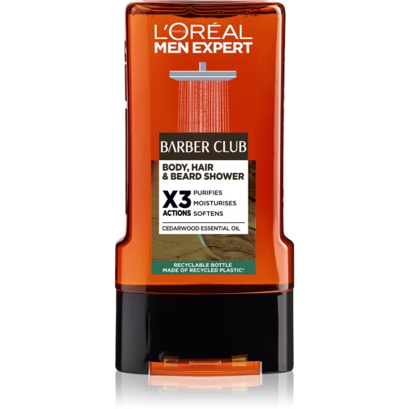L’Oréal Paris Men Expert Barber Club Douchegel voor Mannen voor haar, baard en lichaam 300 ml