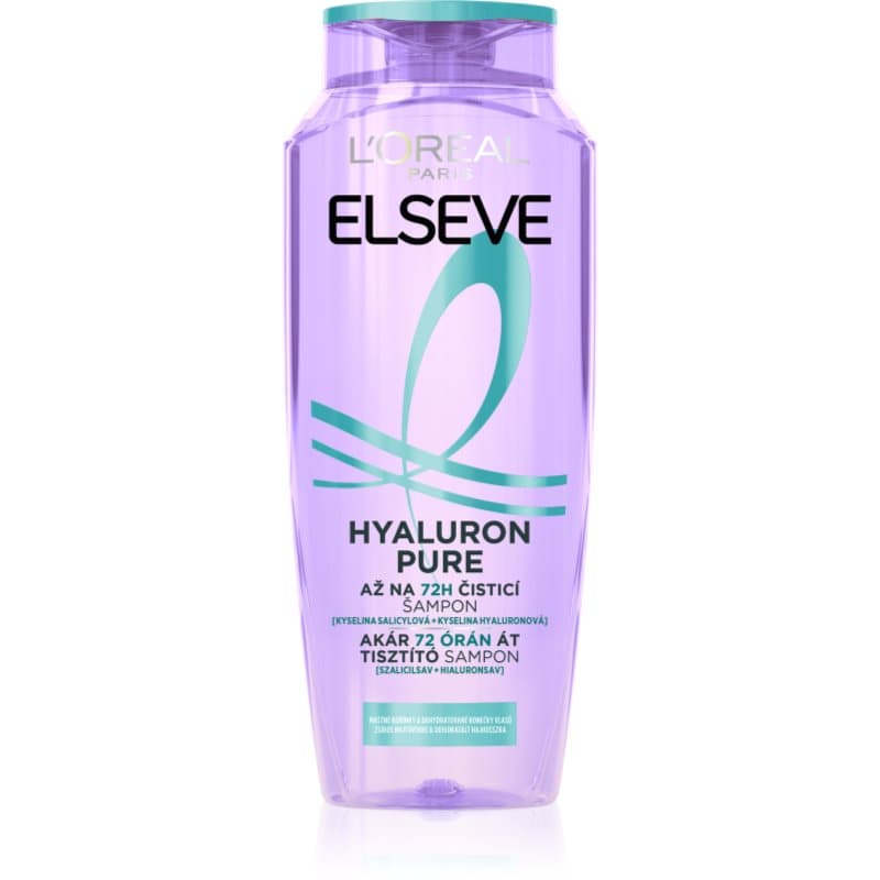 L’Oréal Paris Elseve Hyaluron Pure Hydraterende Shampoo voor vette hoofdhuid en droge haarpunten 250 ml