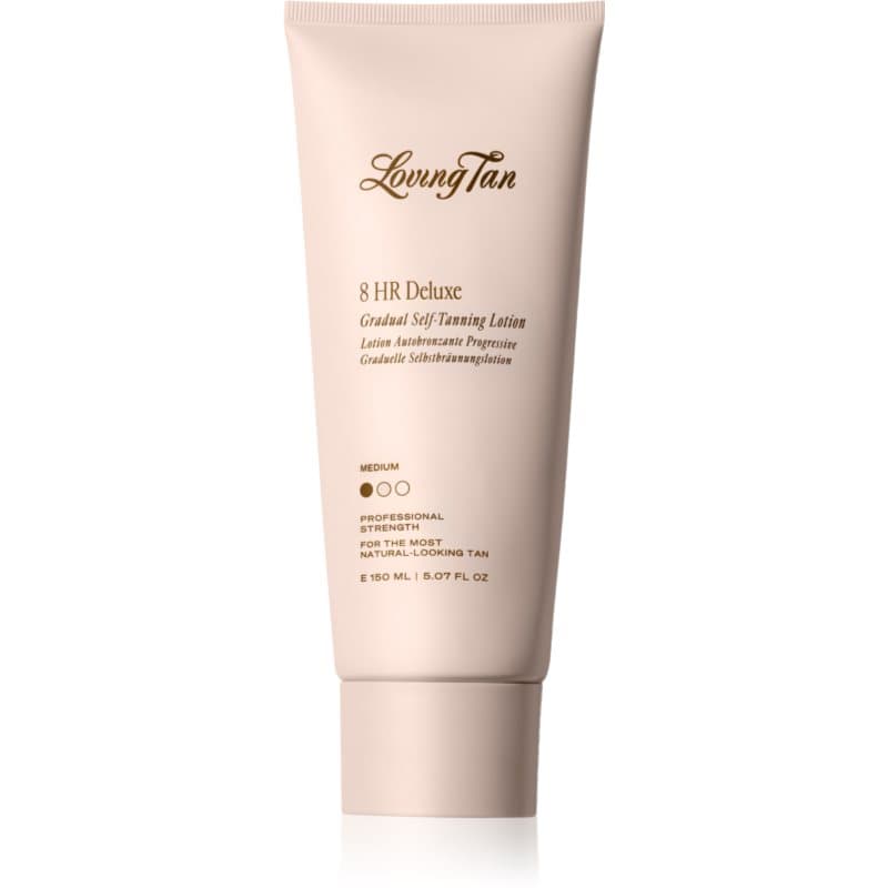 Loving Tan Deluxe Gradual Tan Voedende Body Milk voor Accenturen van Bruining Tint Medium 150 ml