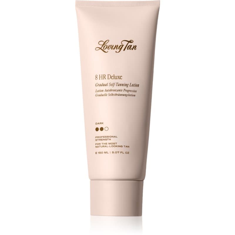 Loving Tan Deluxe Gradual Tan Voedende Body Milk voor Accenturen van Bruining Tint Dark 150 ml