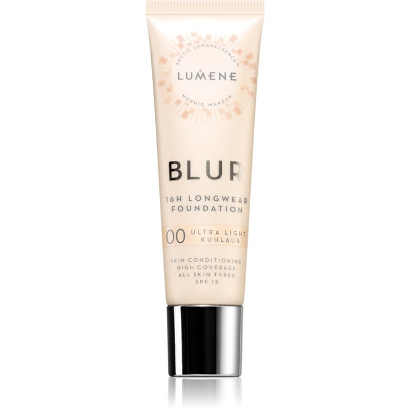 Lumene Blur 16h Longwear Langaanhoudende Make-up SPF 15 Tint 00 Ultra Light (Warm) 30 ml