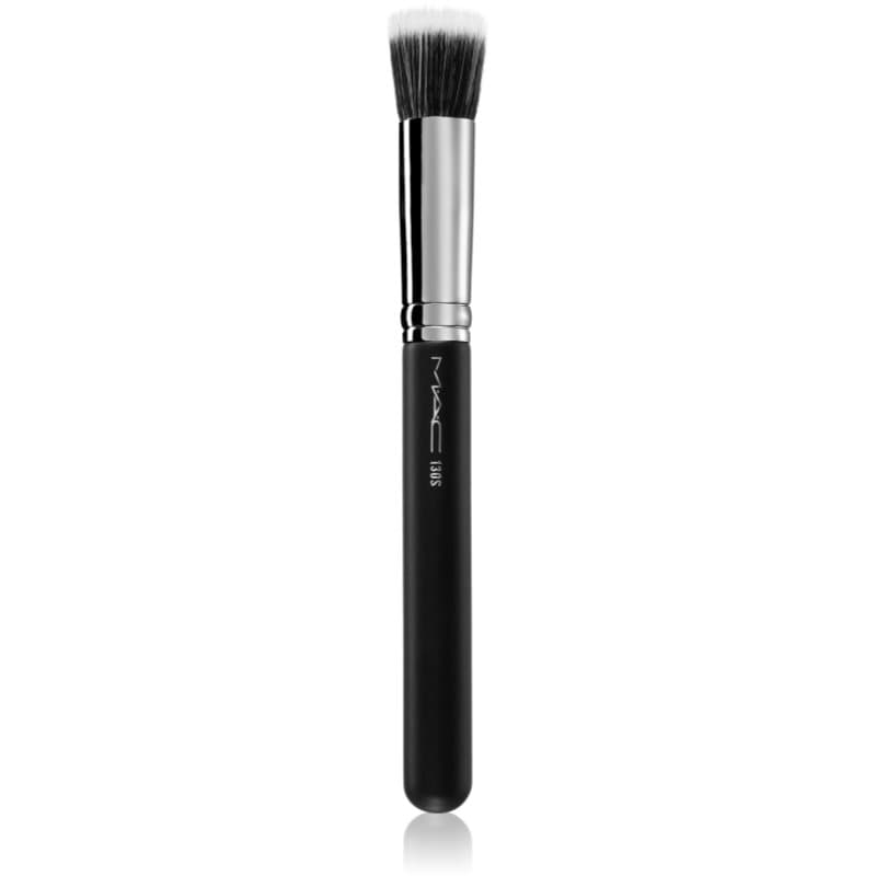MAC Cosmetics Brush 130S Short Duo Fibre klein penseel voor het aanbrengen van vloeibare, crème- en poederproducten 1 st