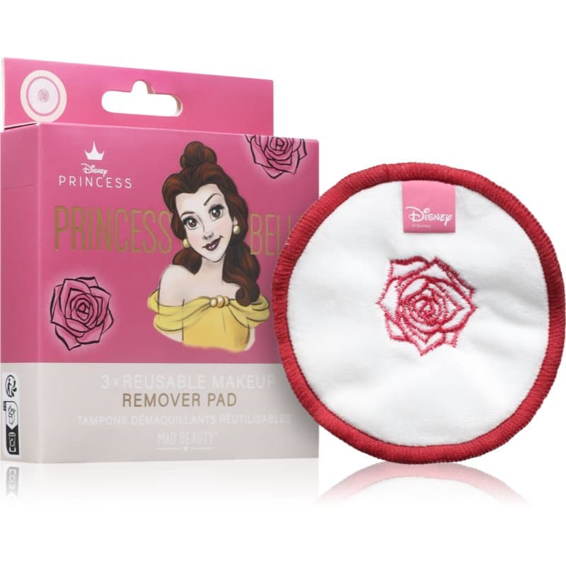 Mad Beauty Disney Princess Belle wasbare make-up-removerpads 3 st