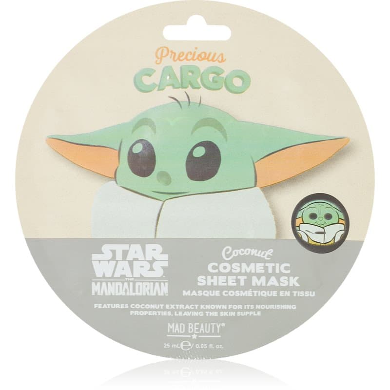 Mad Beauty Star Wars Grogu Cellaag Masker met Verzachtende Werking 25 ml