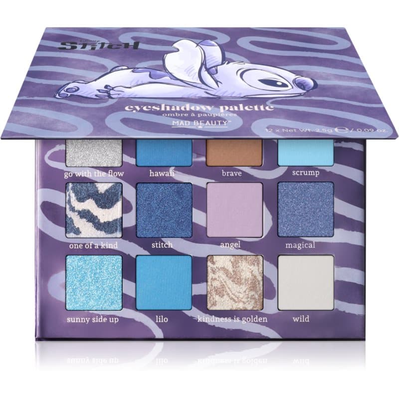 Mad Beauty Stitch Denim oogschaduw palette 12x2.5 g