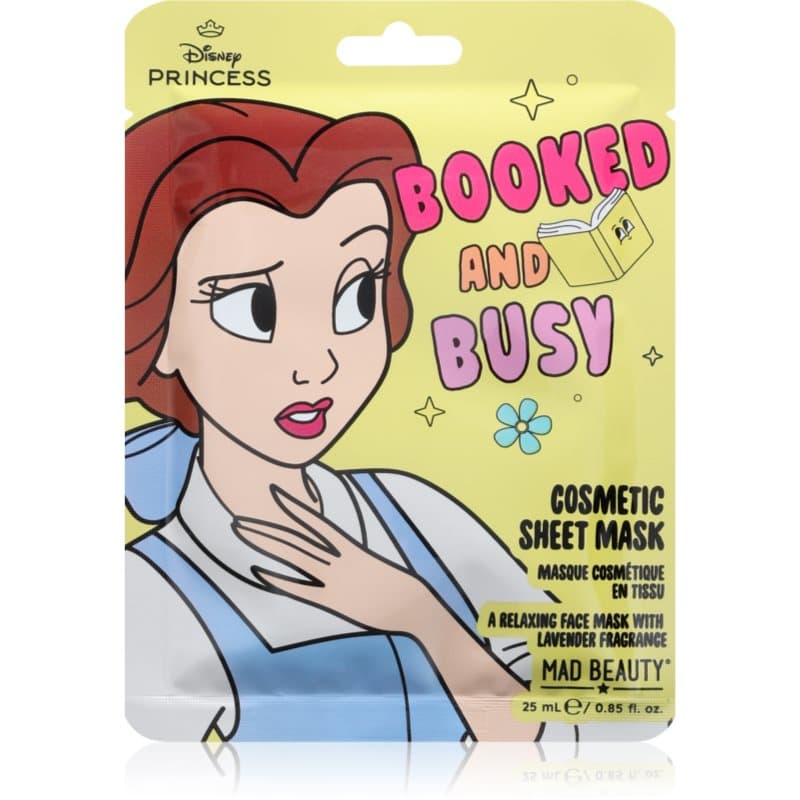 Mad Beauty Disney Princess Belle hydraterende sheet mask 25 ml