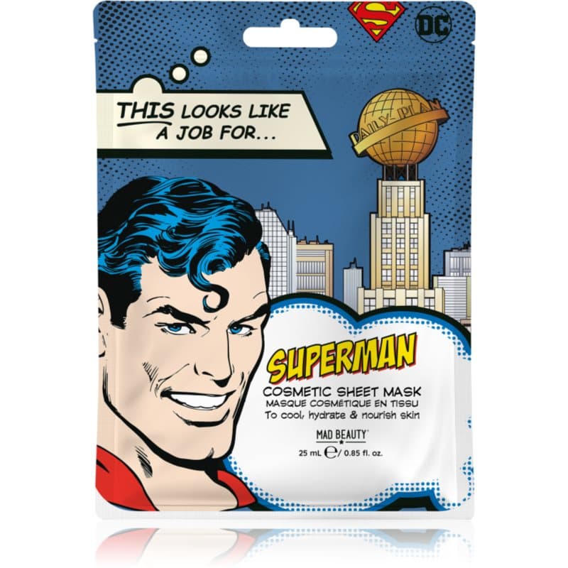 Mad Beauty DC Superman Cellaag Masker met Hyaluronzuur 25 ml