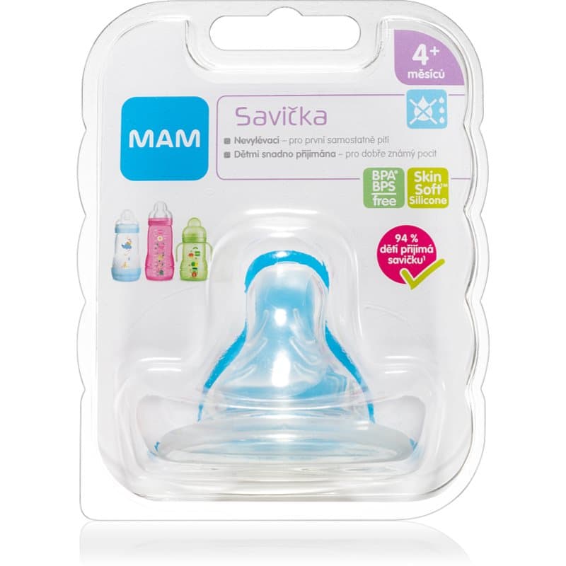 MAM Baby Bottles Teat Spill-free flesspeen 4m+ 1 st