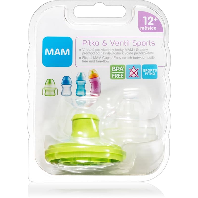 MAM Baby Bottles Spout & Valve Sports set voor Kinderen 12m+ 1 st