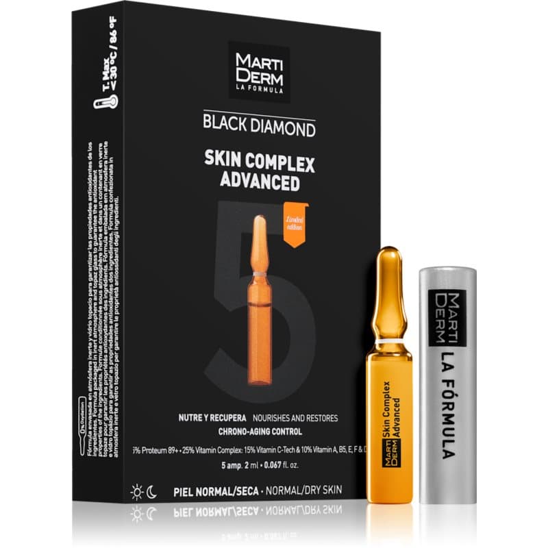 MartiDerm Black Diamond Skin Complex Advanced Ampullen voor Vermoeide Huid 5x2 ml