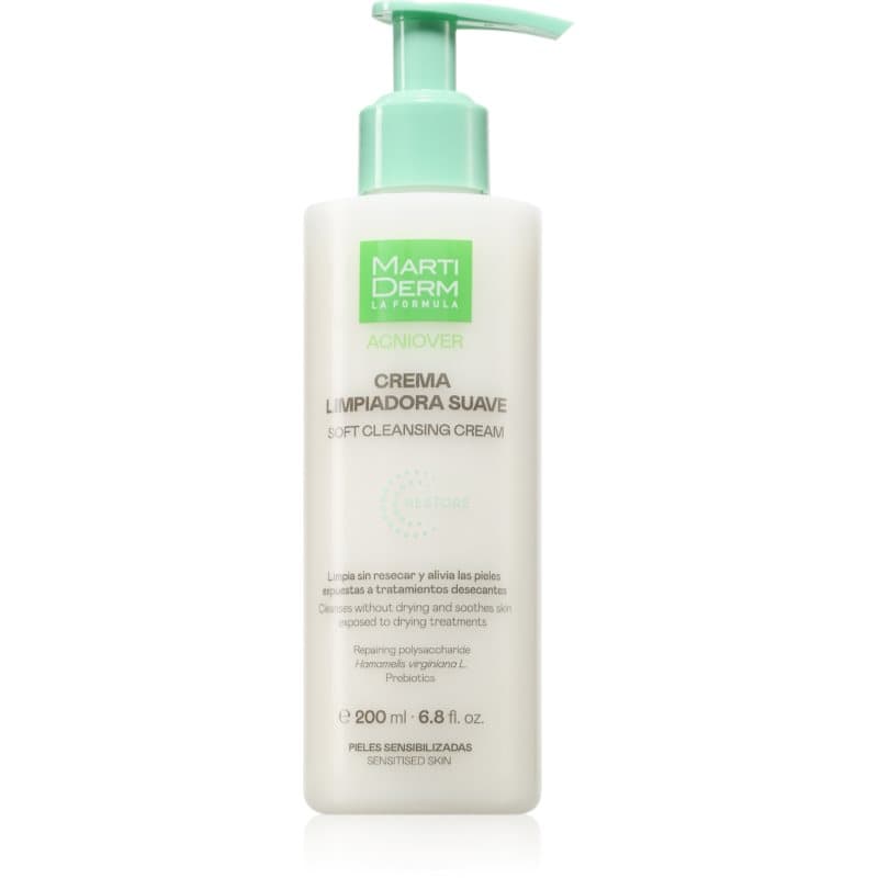 MartiDerm Acniover Soft Cleansing Cream Reinigingscrème voor Gevoelige Huid met Acne Neiging 200 ml