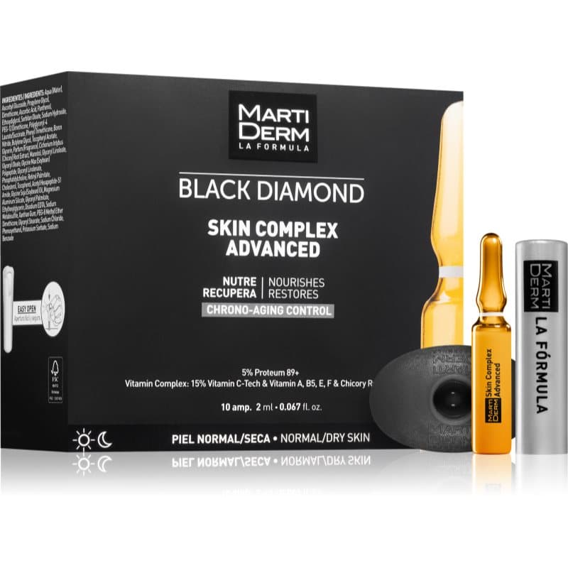 MartiDerm Black Diamond Skin Complex Advanced Ampullen voor Vermoeide Huid 10x2 ml