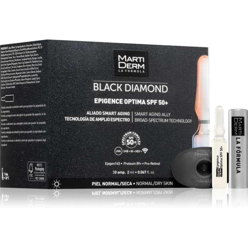 MartiDerm Black Diamond Epigence Optima SPF 50+ Beschermende Serum in Ampullen SPF 50+ 30x2 ml