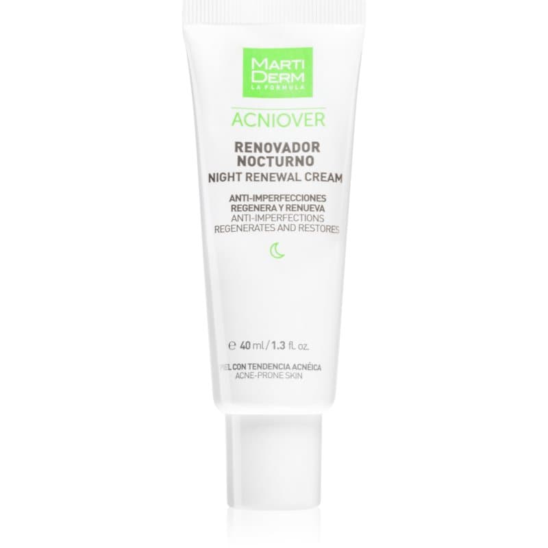MartiDerm Acniover Night Reneval Cream Intensieve Nachtcrème tegen Acne 40 ml