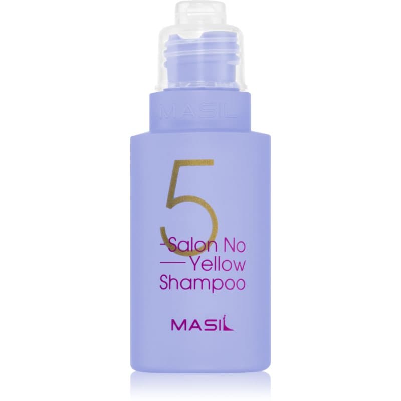 MASIL 5 Salon No Yellow Paarse Shampoo neutraliseert gele Tinten 50 ml