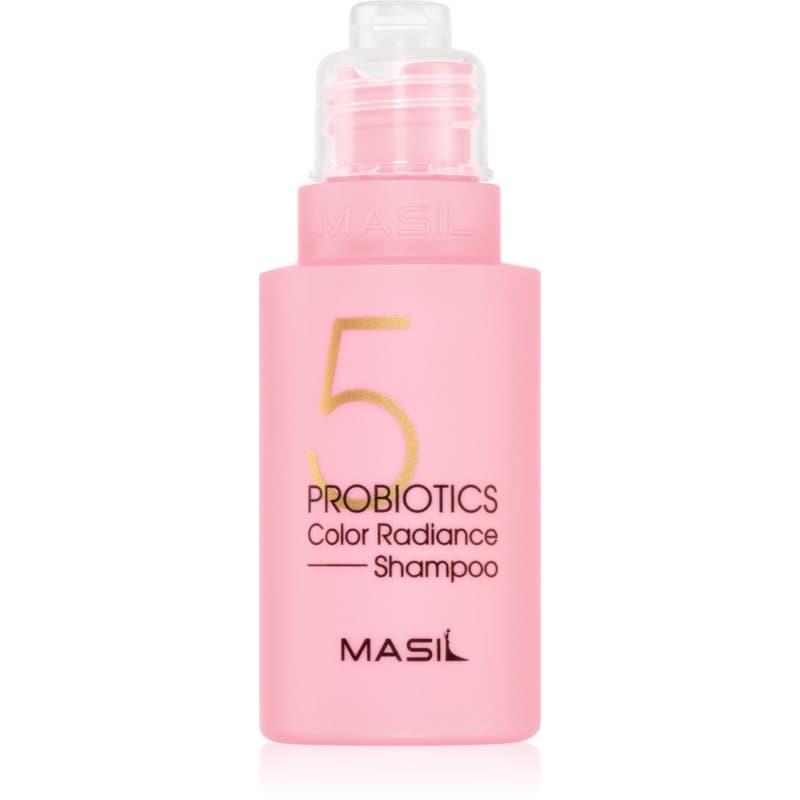 MASIL 5 Probiotics Color Radiance Shampoo voor Kleurbescherming met Hoge UV Bescherming 50 ml