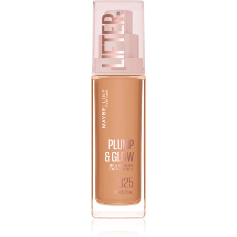 MAYBELLINE NEW YORK Lifter Plump & Glow verhelderende foundation voor natuurlijke uitstraling Tint 325 30 ml