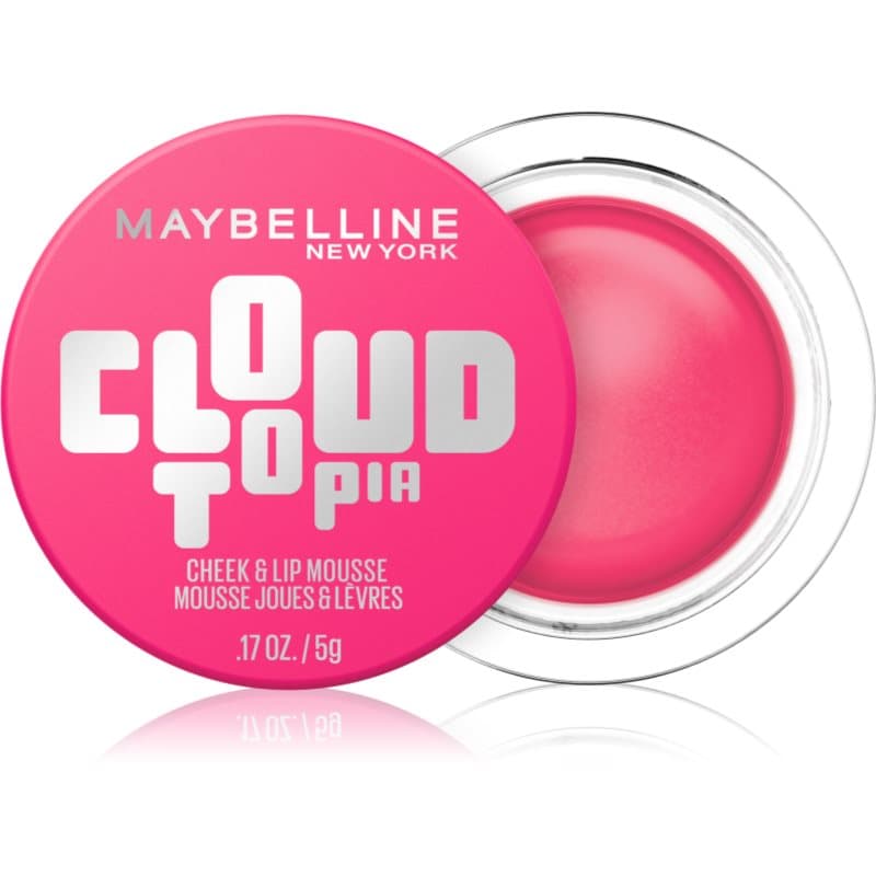 MAYBELLINE NEW YORK CloudTopia matte crème-Blush voor LIppen en Wangen Tint 04 Pink DayDream 5 g
