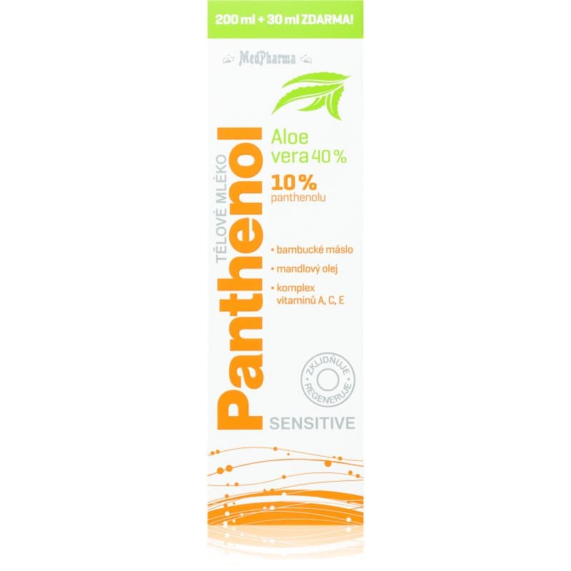 MedPharma Panthenol 10% Sensitive intensief hydraterende bodymilk met Regenererende Werking 230 ml