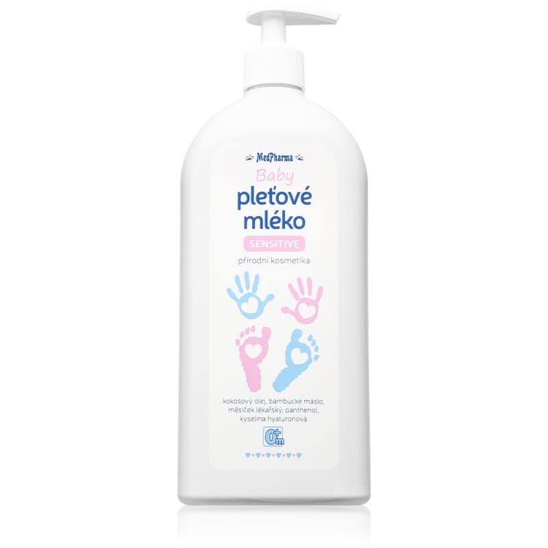 MedPharma Pleťové mléko Sensitive baby hydraterende bodylotion voor kinderen en baby‘s vanaf de geboorte 500 ml