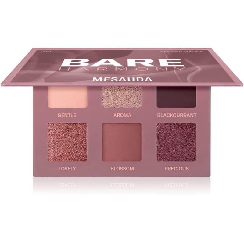 Mesauda Bare Harmony Oogschaduw Palette Tint 201 Tender Mauve 6x1 g
