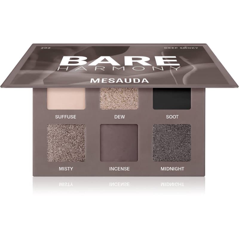 Mesauda Bare Harmony Oogschaduw Palette Tint 202 Deep Smoky 6x1 g