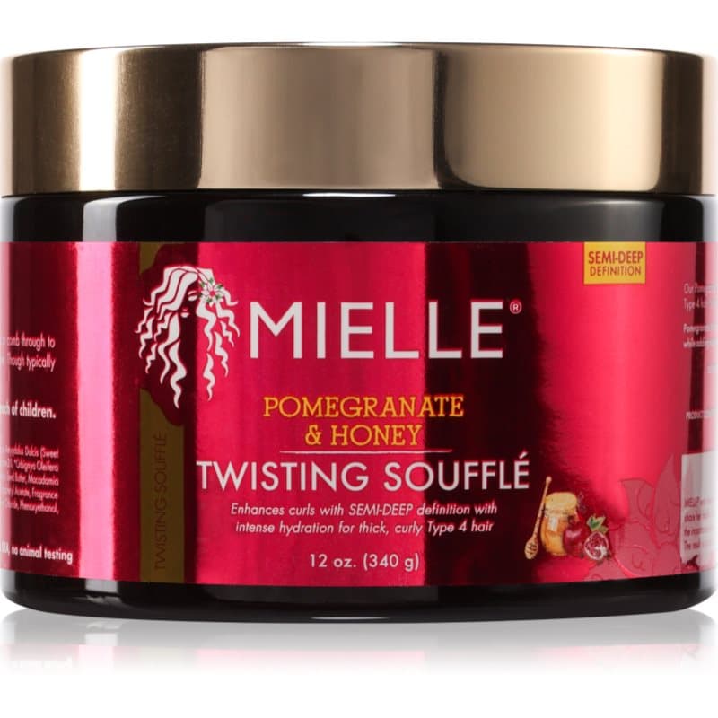 Mielle Pomegranate & Honey Twisting Soufflé Haarcrème Voor Golvend en Krullend Haar 340 g