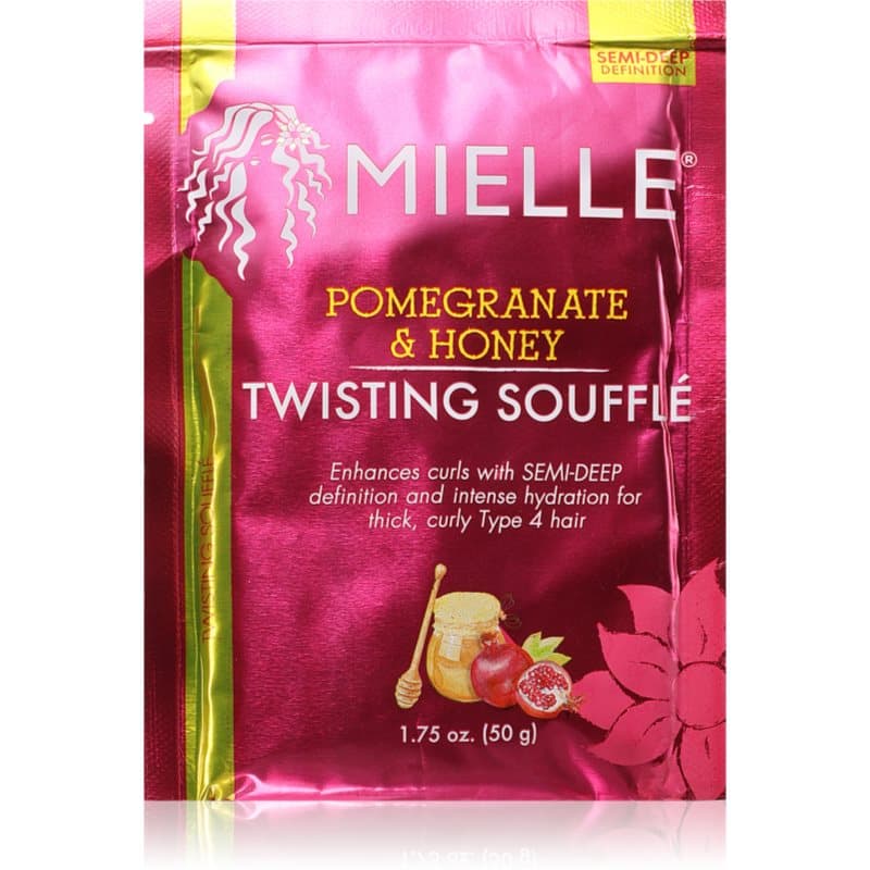 Mielle Pomegranate & Honey Twisting Soufflé Haarcrème Voor Golvend en Krullend Haar 50 g