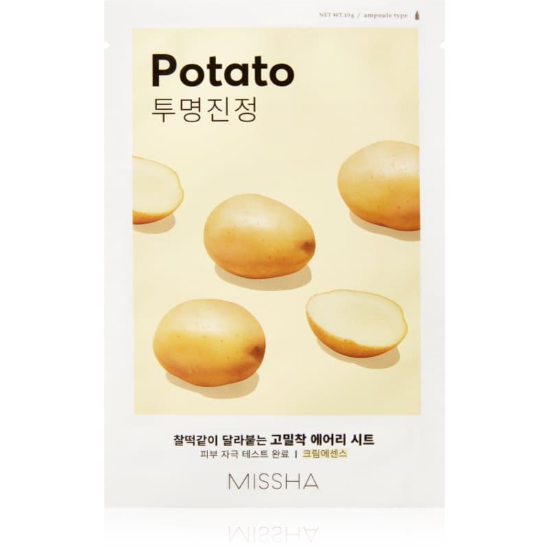 Missha Airy Fit Potato gladmakend maskerdoekje voor Stralende Huid 19 g