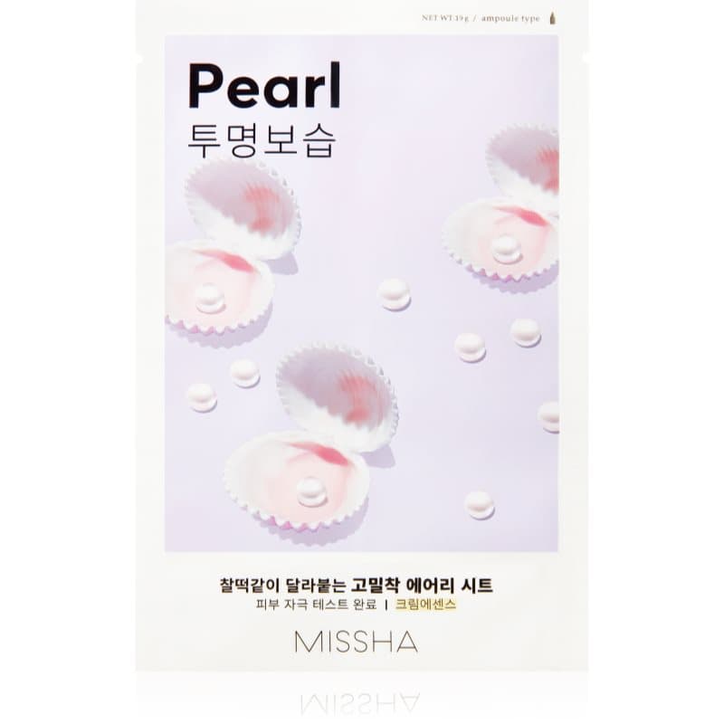Missha Airy Fit Pearl Cellaag Masker met Verhelderende en Hydraterende Werking 19 g