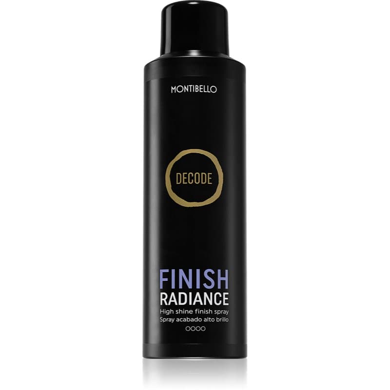 Montibello Decode Finish Radiance Spray Snel Drogende Haarspray  voor Glans 200 ml