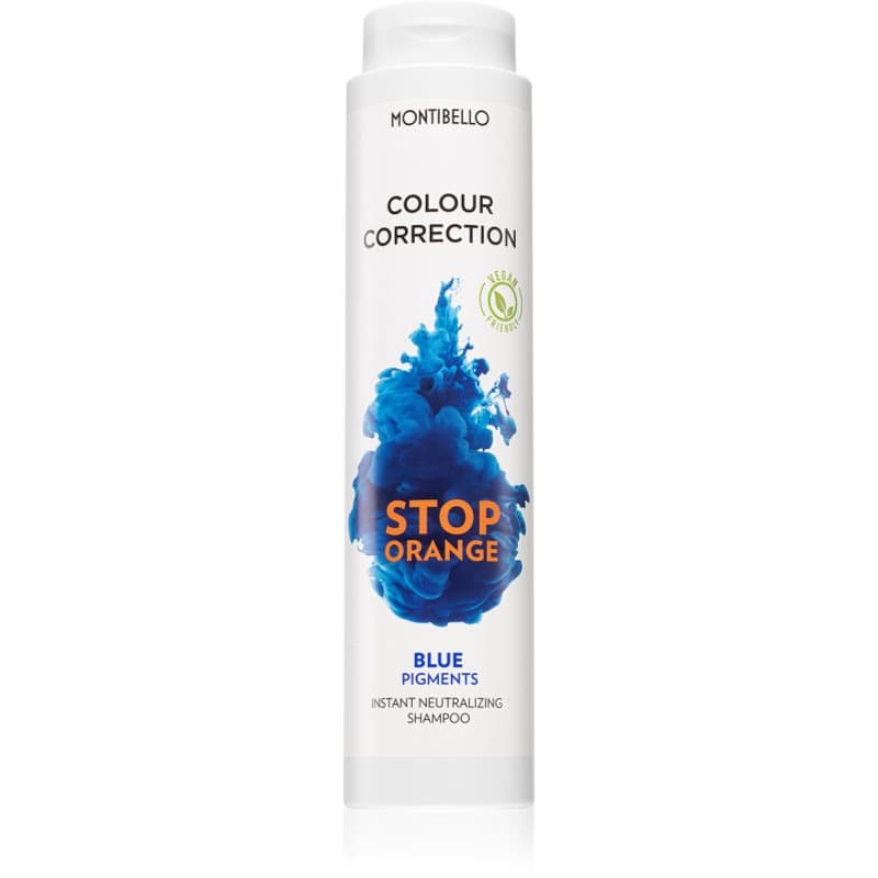 Montibello Colour Correction Stop Orange Shampoo voor Verlicht en Blond Haar voor het neutraliseren van koperkleurige ondertonen 300 ml