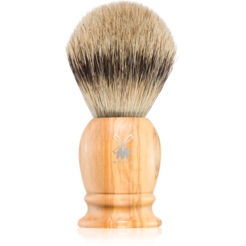 Mühle CLASSIC Silvertip Badger Olive Wood Scheerkwast van Dassenhaar 1 st