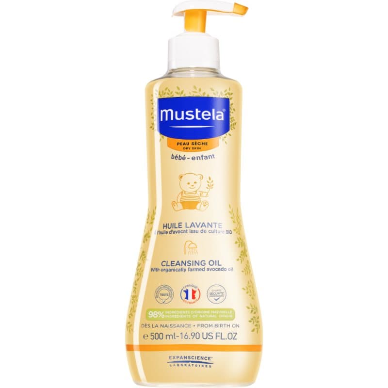 Mustela Bébé Dry Skin Reinigingsolie voor Kinderen vanaf Geboorte 500 ml