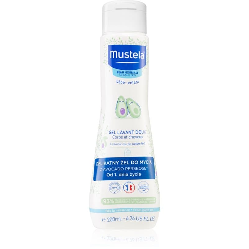 Mustela Bébé Bain Wasgel voor Lichaam en Haar voor Kinderen 200 ml