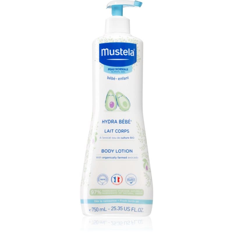 Mustela Bébé Hydra Bébé Hydraterende Bodylotion voor Baby Huidje 750 ml