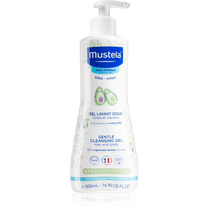 Mustela Bébé Bain Wasgel voor Lichaam en Haar voor Kinderen 500 ml