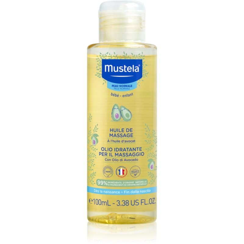 Mustela Bébé Body Massage Olie  voor Kinderen vanaf Geboorte 100 ml
