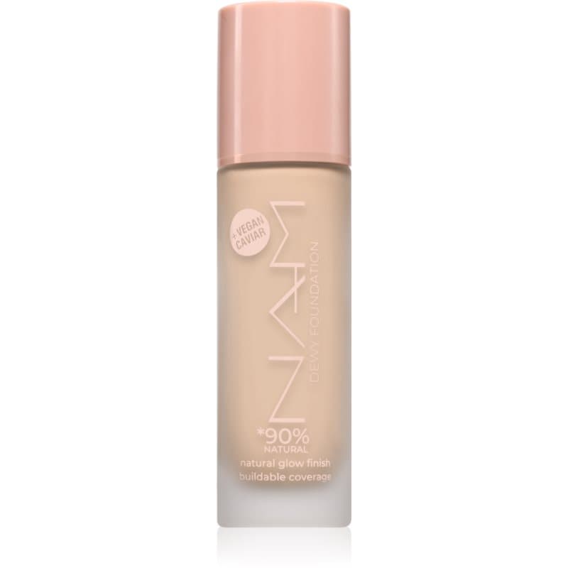 NAM Dewy Langaanhoudende Vloeibare Make-up met Hyaluronzuur Tint 02 Naked 30 ml