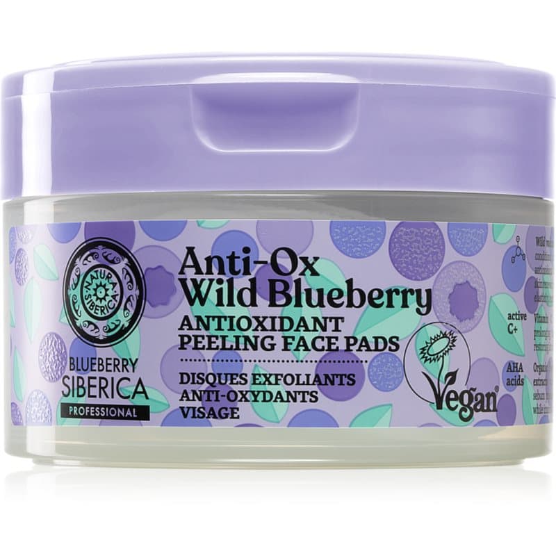 Natura Siberica Anti-Ox Wild Blueberry Exfolierende Pads 20 st