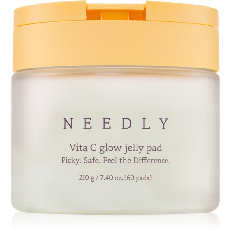 NEEDLY Vita C Glow Jelly Pad Reinigende Pads voor Stralende Huid met Vitamine C 60 st