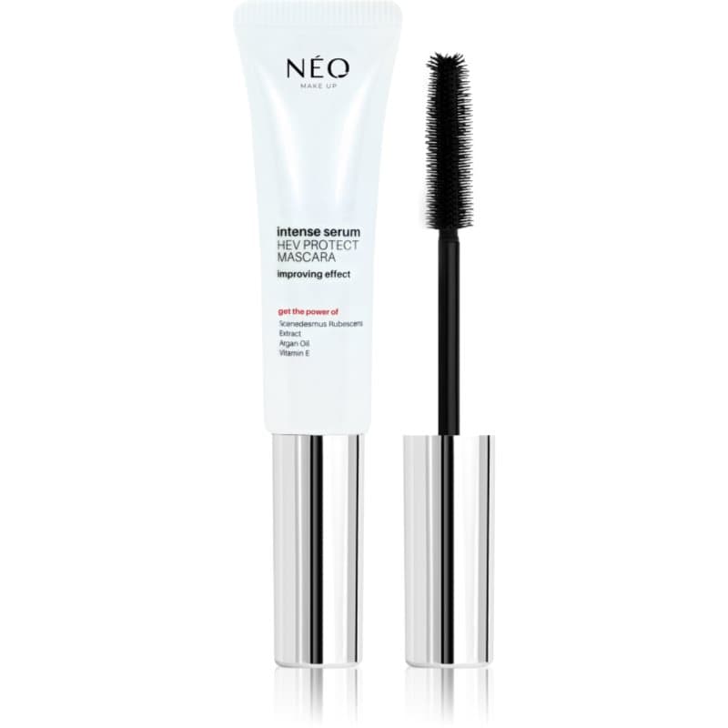 NEO MAKE UP Intense Serum HEV Protect Mascara Mascara voor Volume en Volle Wimpers Tint Black 9 ml
